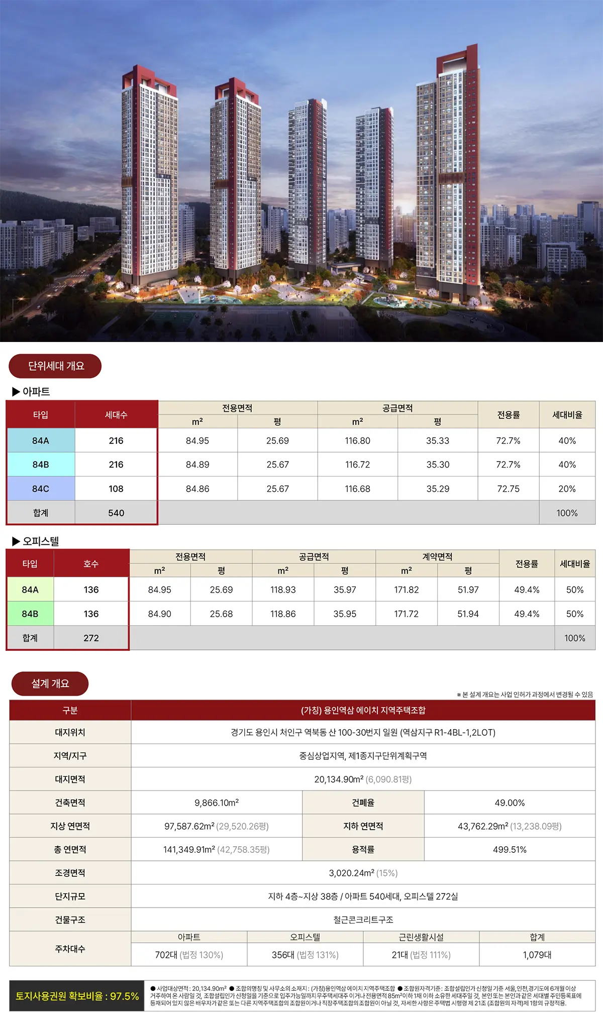 용인역삼 힐스테이트 사업안내